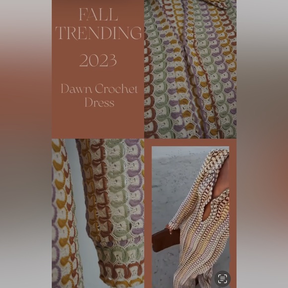 Sunfere Dawn V-Neck Crochet Cover Up - Picture 4 of 10